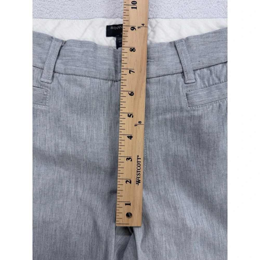 Banana Republic Women Gray Wide Leg Slit Stretch‎ Casual Pants 10R